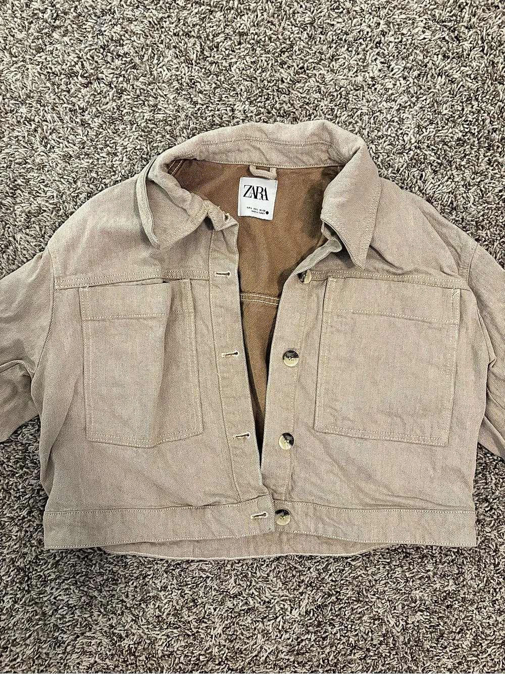Zara Beige Jacket Size Large